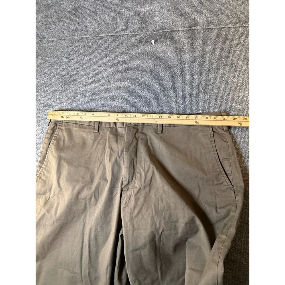 Banana Republic Mens Lived-In Chino Slim Fit Pants Khaki Brown 42x32 NEW
